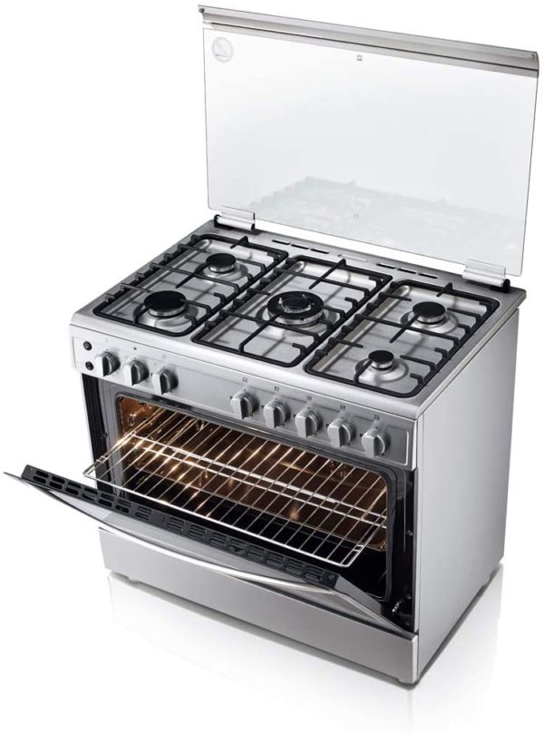 LG Gas Cooker Rotisserie Silver