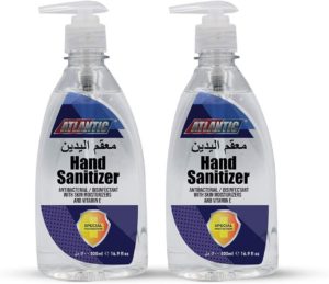 Atlantic Antibacterial Hand Sanitizer Gel 500ml - Pack of 2